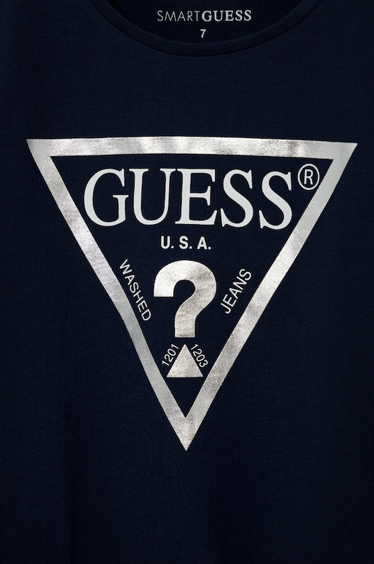 Guess Tricou de bumbac pentru copii J73I56.K8HM0 bleumarin SS22
