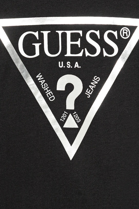 Dziewczynka Guess T-shirt bawełniany dziecięcy K73I56.K8HM0 czarny