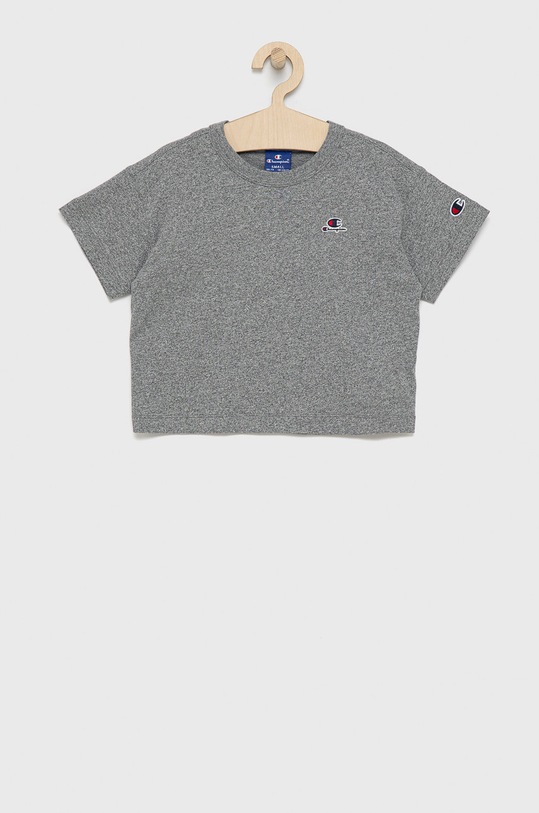 Champion T-shirt bawełniany dziecięcy 404232 okrągły szary 404232