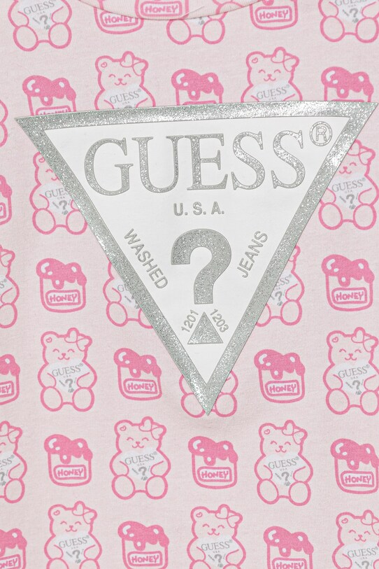 Хлопчик Дитяча футболка Guess H1YT00.K6YW1 рожевий