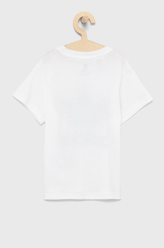 Дитяча бавовняна футболка adidas Originals H25246 білий AW21