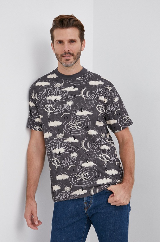 Bavlněné tričko Scotch & Soda šedá 163969