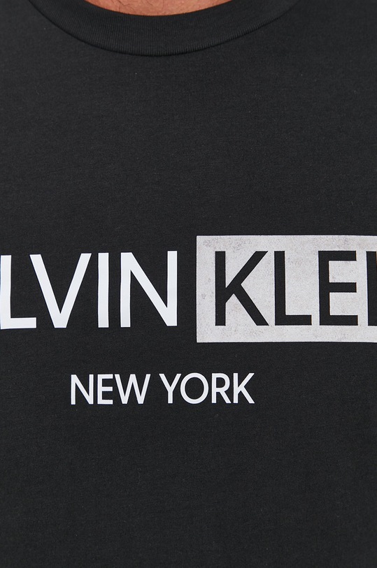 Bavlnené tričko Calvin Klein K10K107256.4890 čierna