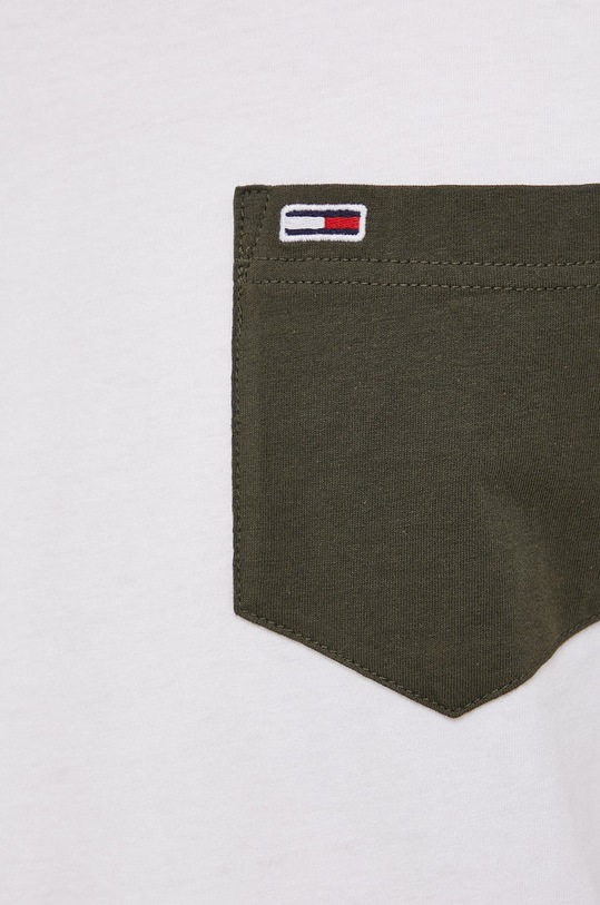 Tommy Jeans T-shirt bawełniany DM0DM11439.4890 DM0DM11439.4890 biały