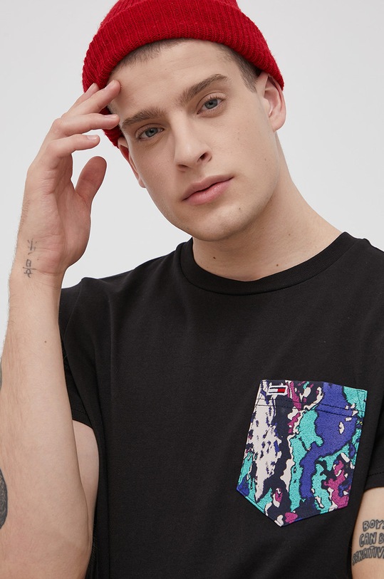 Tommy Jeans T-shirt bawełniany DM0DM11439.4890 czarny DM0DM11439.4890