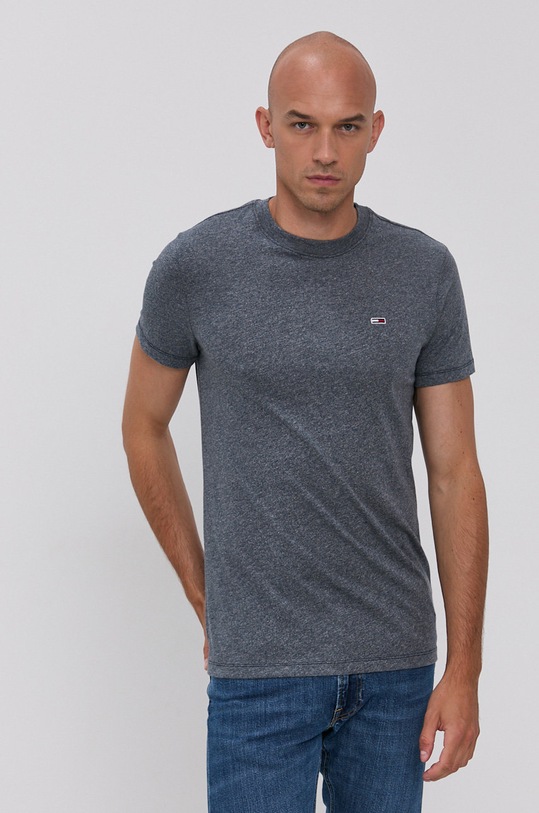 Tommy Jeans T-shirt DM0DM11007.4890 regular granatowy DM0DM11007.4890