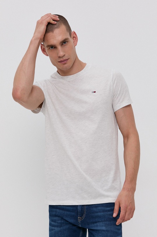 Tričko Tommy Jeans jednofarebný sivá DM0DM11007.4890