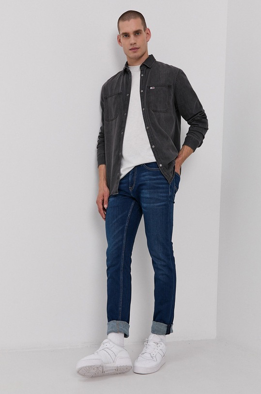 Tričko Tommy Jeans DM0DM11007.4890 sivá AW21