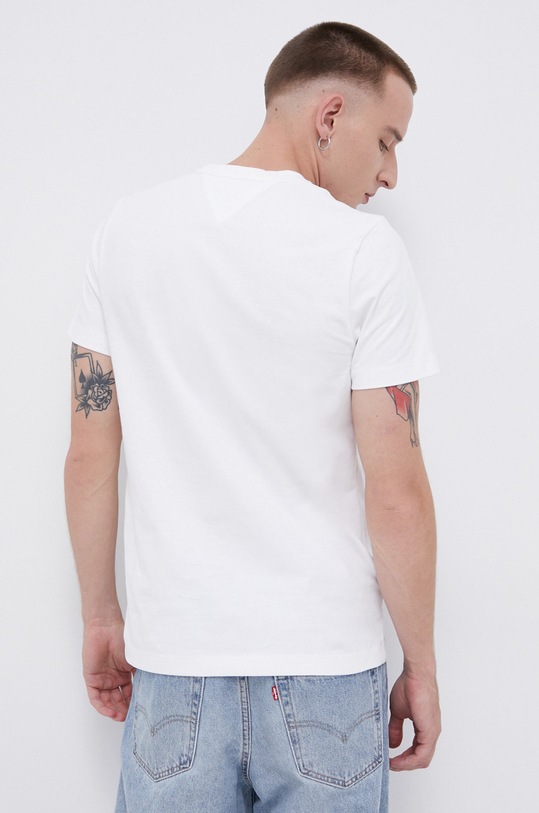 Odzież Tommy Jeans T-shirt bawełniany DM0DM11441.4890 DM0DM11441.4890 biały