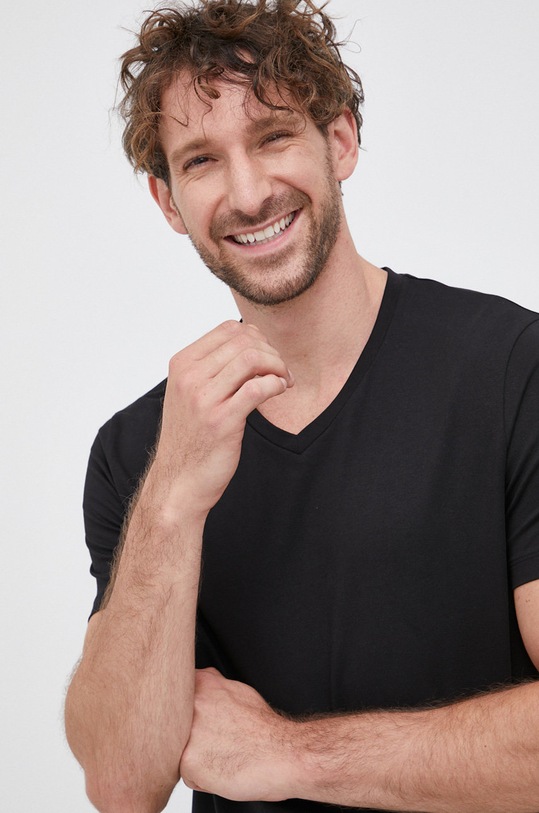 HUGO kratka majica (2-pack) 50325417 črna AA00