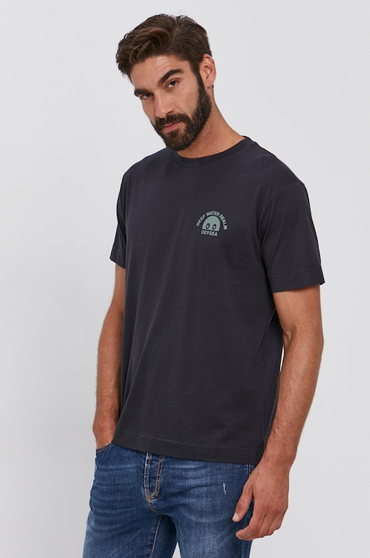 Îmbrăcăminte Tricou din bumbac 2104918 bleumarin