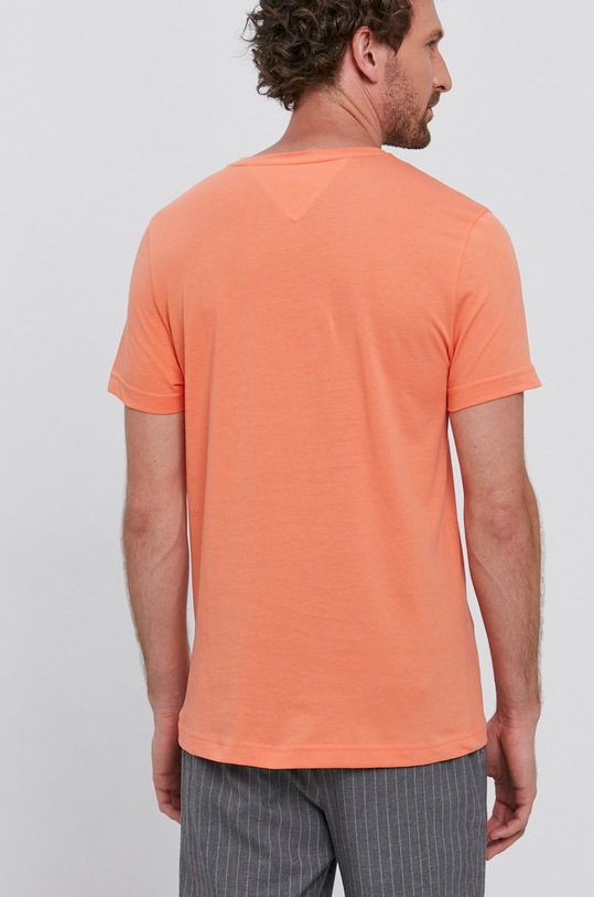 Odzież Tommy Hilfiger T-shirt MW0MW21008.4890 pomarańczowy