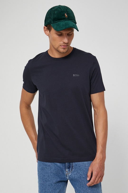 BOSS T-shirt bawełniany 50333808 bawełna granatowy 50333808