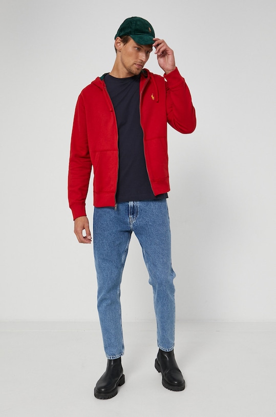 BOSS T-shirt bawełniany 50333808 50333808 granatowy AW21