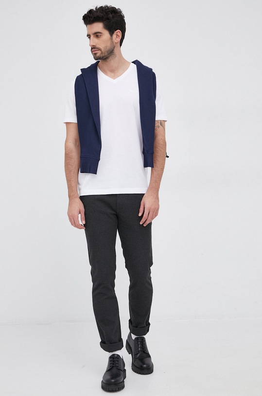 Bavlněné tričko Boss 50333815 bílá AW21