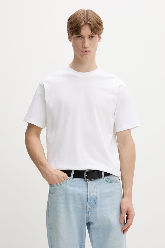 Levi's t-shirt Ανδρικό βαμβακερό κανονικό μπεζ A0637.0000