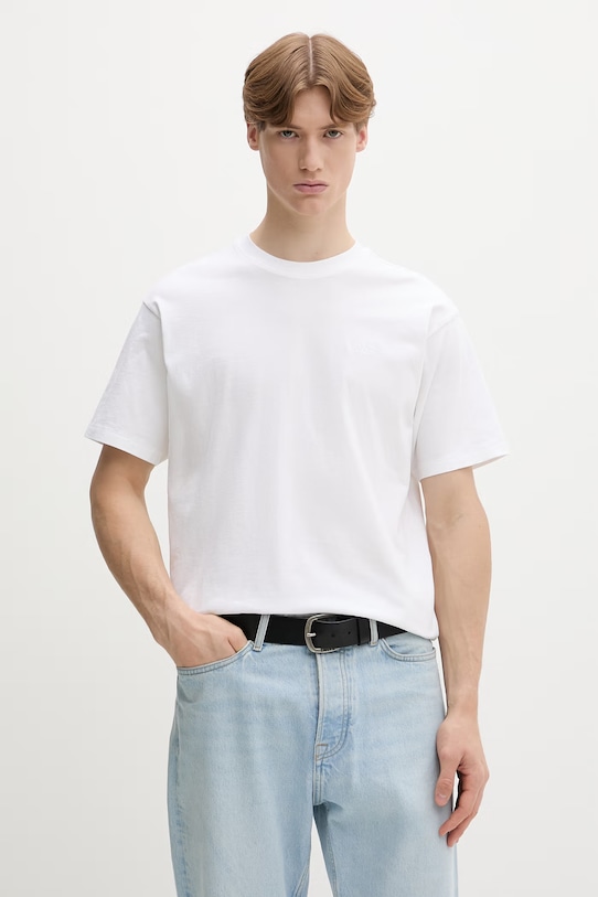 Levi's t-shirt Ανδρικό βαμβακερό κανονικό μπεζ A0637.0000