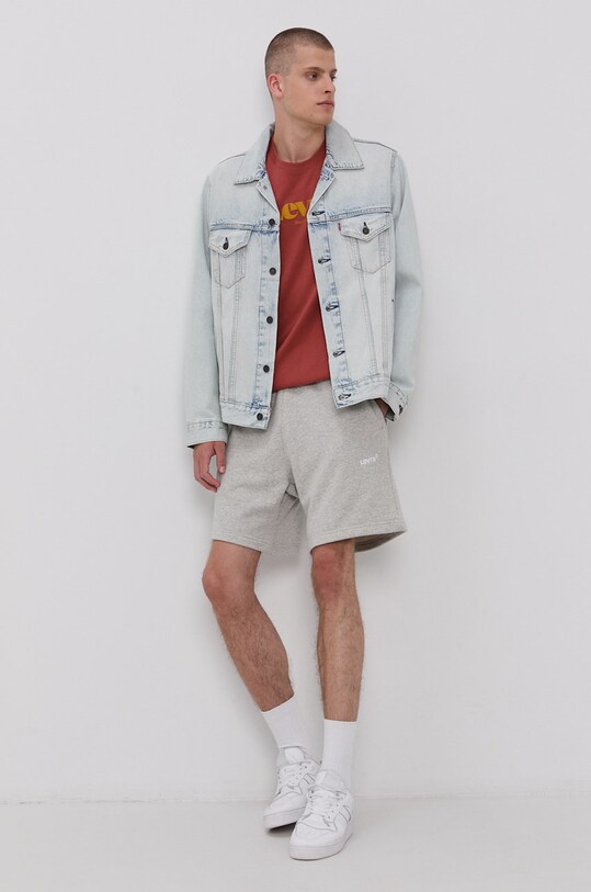 Levi's tricou din bumbac 16143.0318 rosu AW21