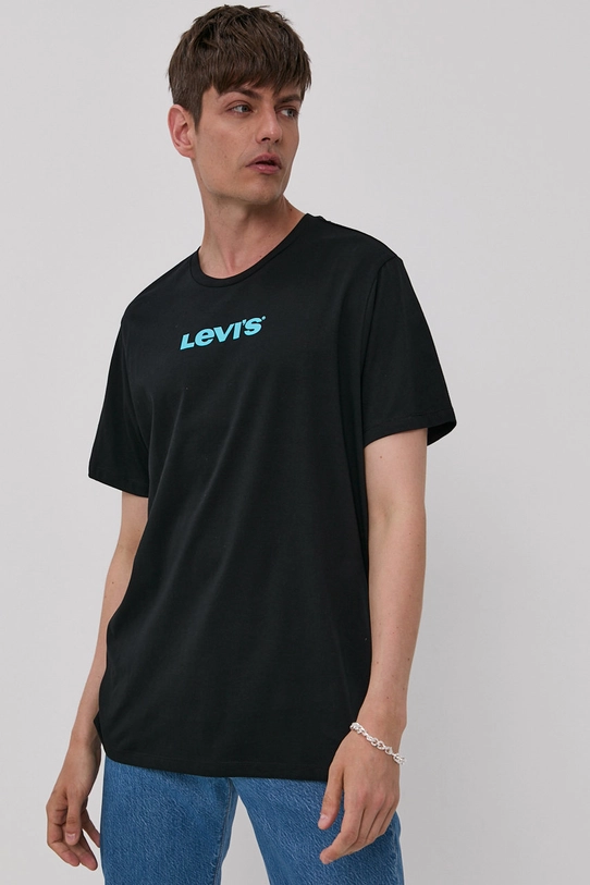 Levi's Tricou print negru A2083.0005