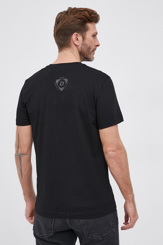 Oblečenie Bavlnené tričko Diesel A03364.0GRAI čierna