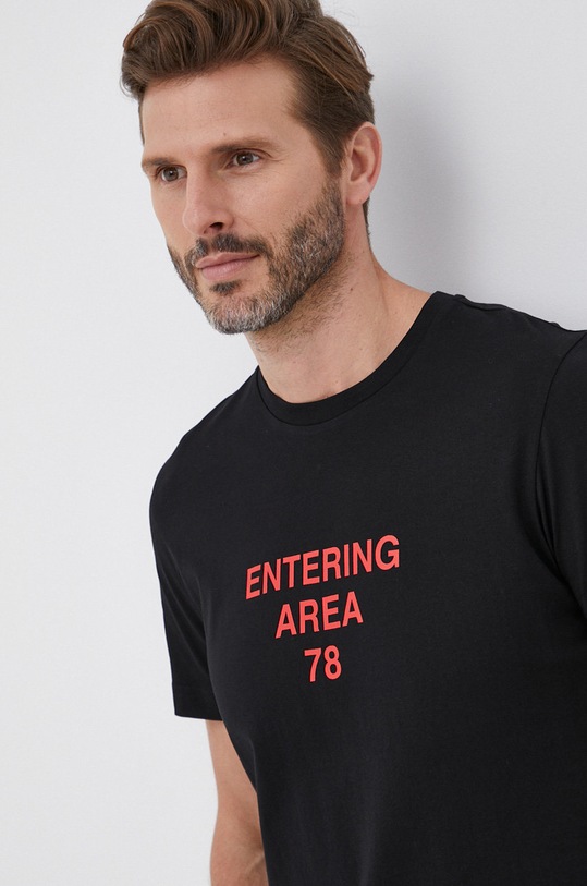 Bavlnené tričko Diesel čierna A03364.0GRAI