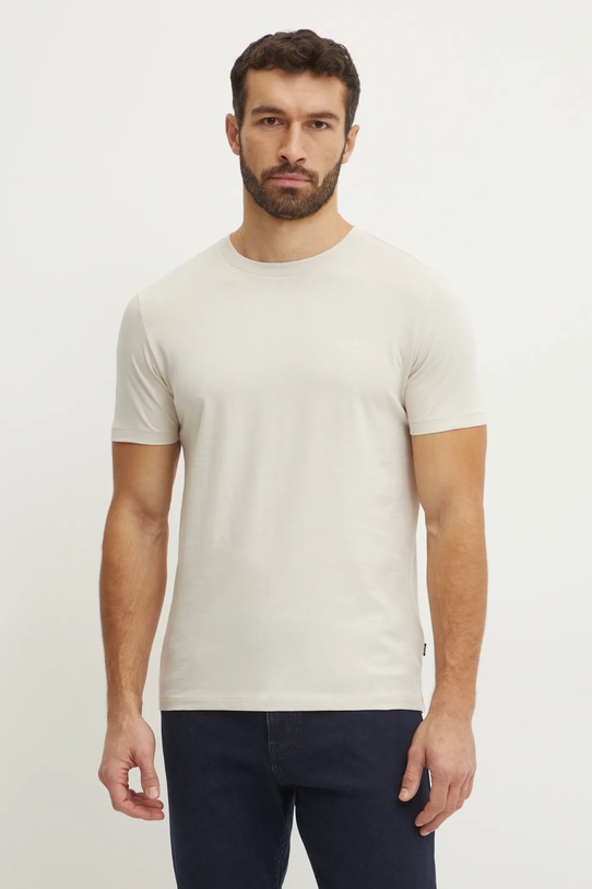Pamučna majica Joop! Alphis bez uzorka bež 30027746