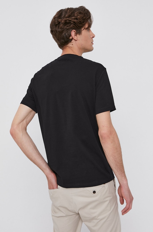 Oblečenie Bavlnené tričko Armani Exchange 6KZTBD.ZJ5TZ čierna