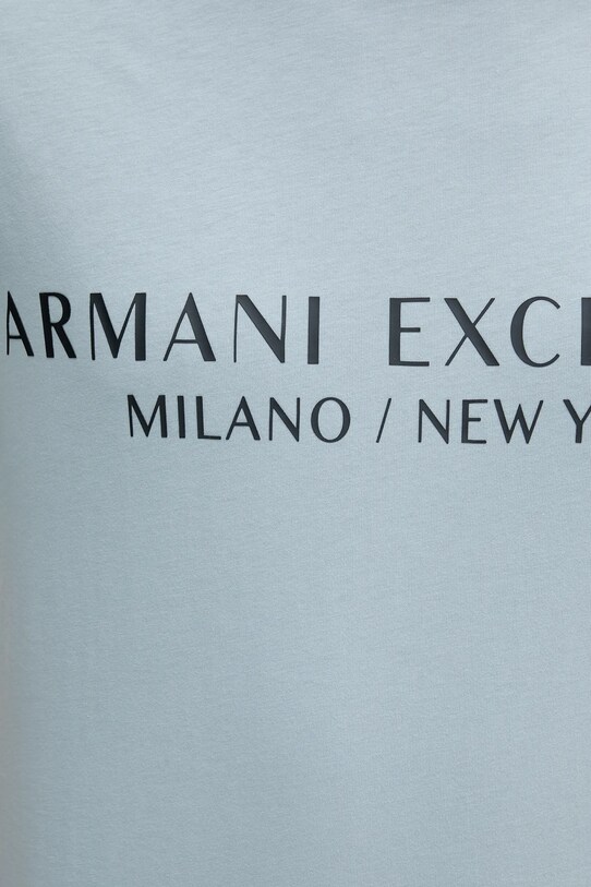 Armani Exchange t-shirt bawełniany niebieski 8NZT72.Z8H4Z