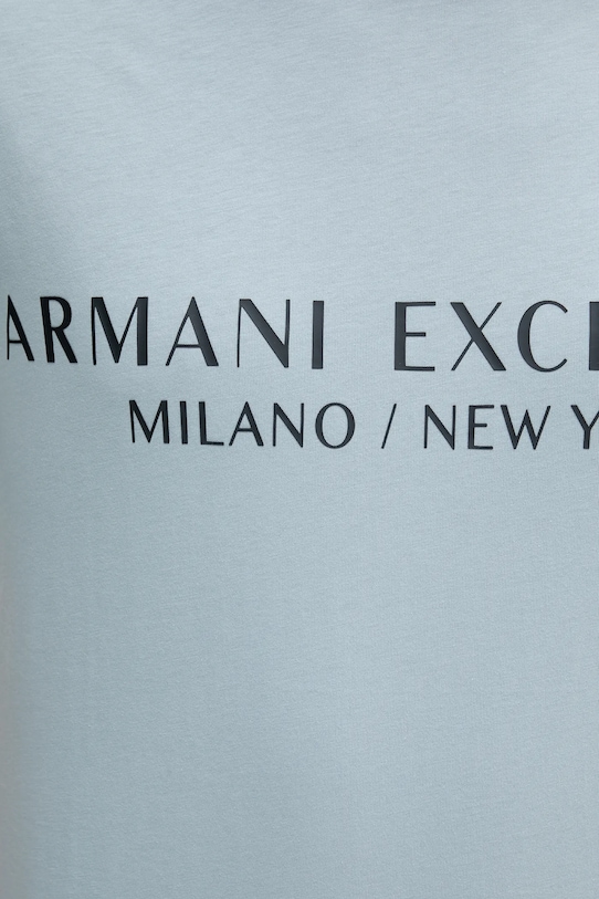 Armani Exchange pamut póló kék 8NZT72.Z8H4Z