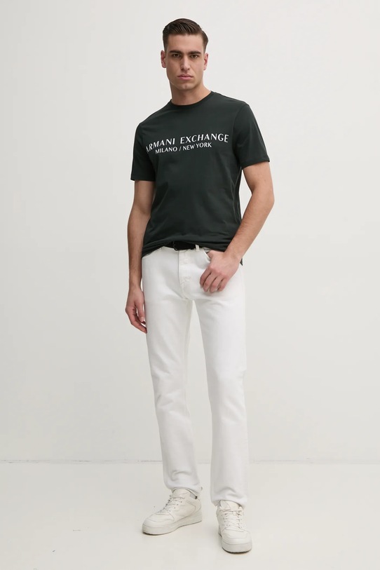 Armani Exchange t-shirt in cotone 8NZT72.Z8H4Z verde SS25