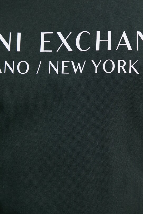 Бавовняна футболка Armani Exchange 8NZT72.Z8H4Z зелений