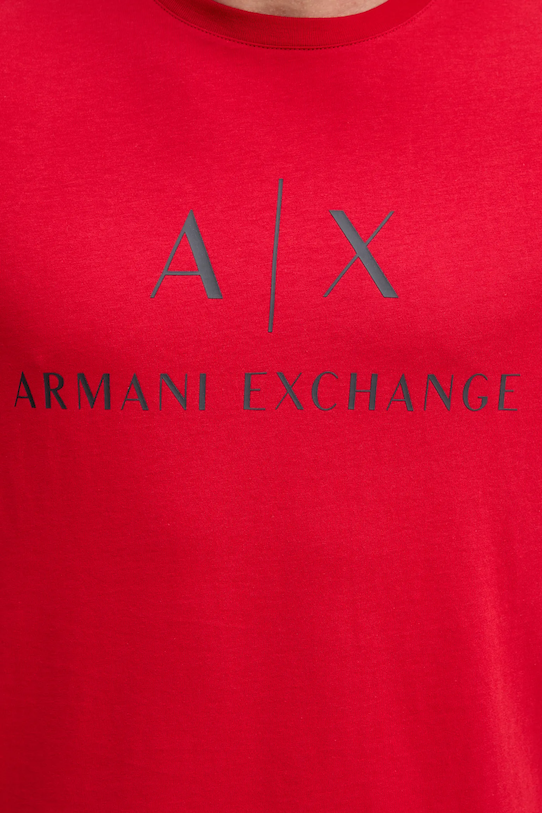 Armani Exchange tricou din bumbac rosu 8NZTCJ.Z8H4Z