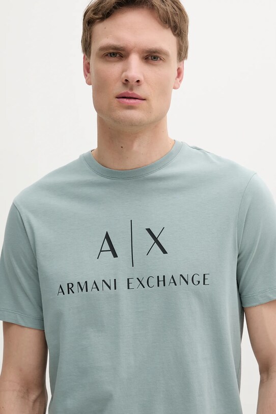 Одяг Armani Exchange бавовняна футболка 8NZTCJ.Z8H4Z зелений