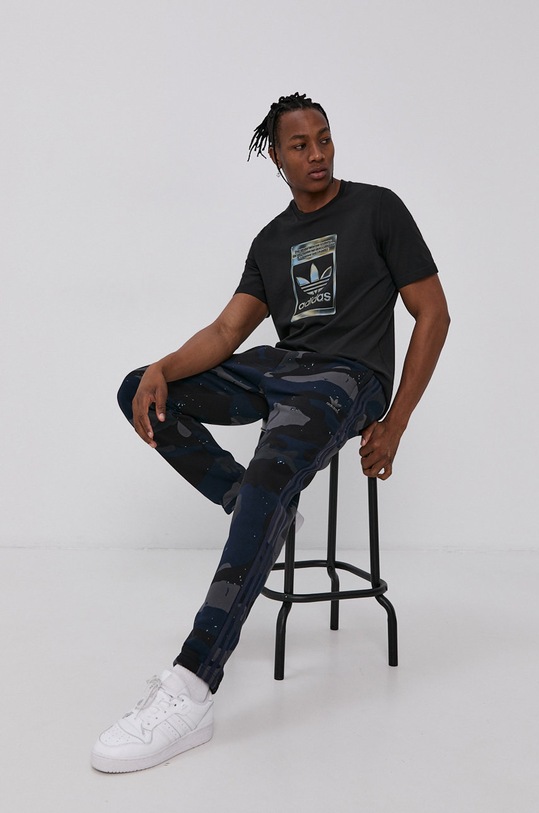 adidas Originals T-shirt bawełniany H13502 H13502 czarny AW21