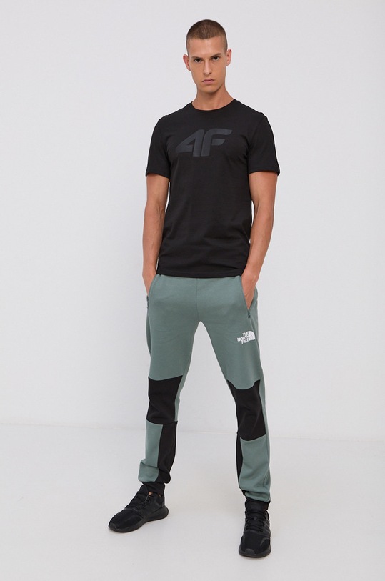 Bavlnené tričko 4F NOSH4.TSM353 čierna AW21