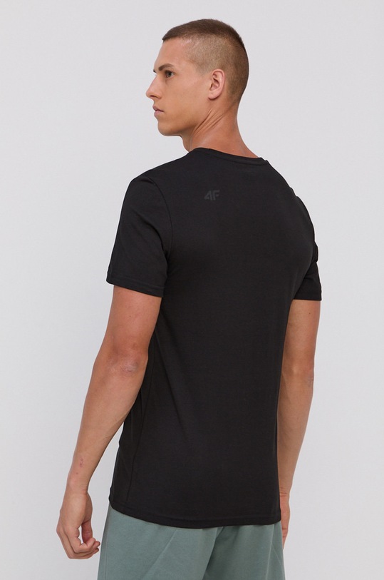 Îmbrăcăminte 4F Tricou din bumbac NOSH4.TSM353 negru
