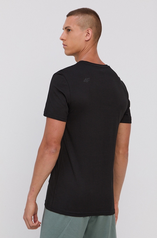 Oblečenie Bavlnené tričko 4F NOSH4.TSM353 čierna