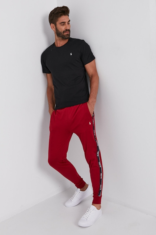 Βαμβακερό μπλουζάκι Polo Ralph Lauren 714844756001 μαύρο AW21