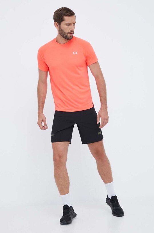 Under Armour t-shirt do biegania 1361469 czerwony AW23