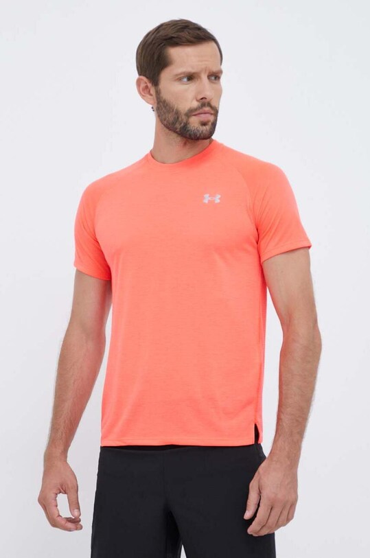 Under Armour t-shirt do biegania czerwony 1361469