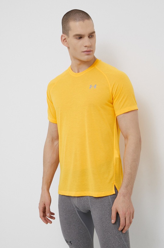 Under Armour t-shirt do biegania Streaker pozostałe żółty 1361469