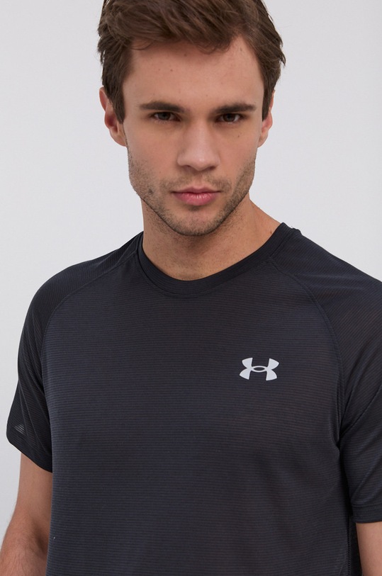 Under Armour tricou de alergare Streaker negru 1361469