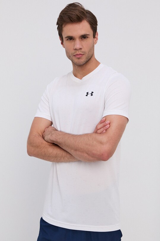Under Armour Tricou 1361131 print alb 1361131