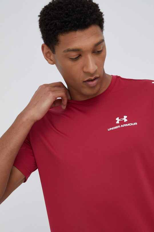 Tréninkové tričko Under Armour Rush Energy s elastanem burgundské 1366138