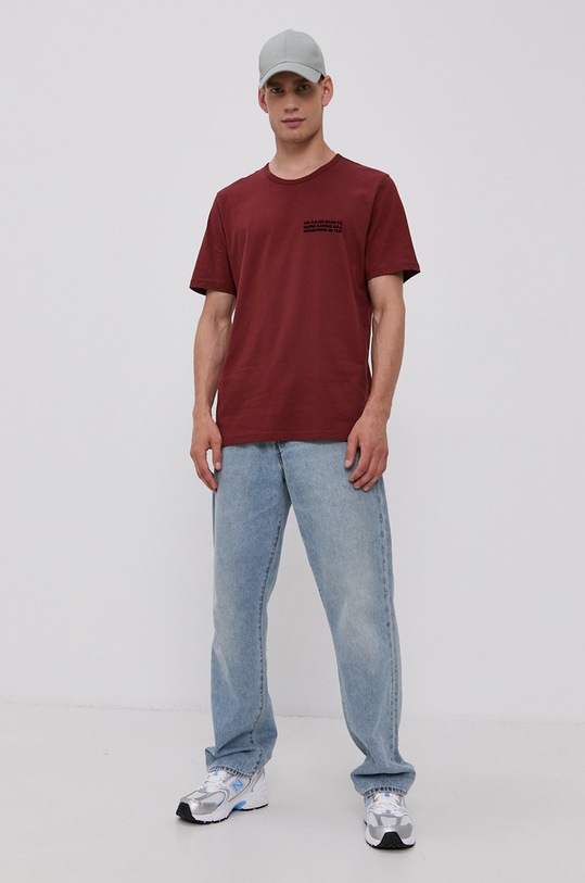 Lee Tricou din bumbac L60LFETM maro AW21