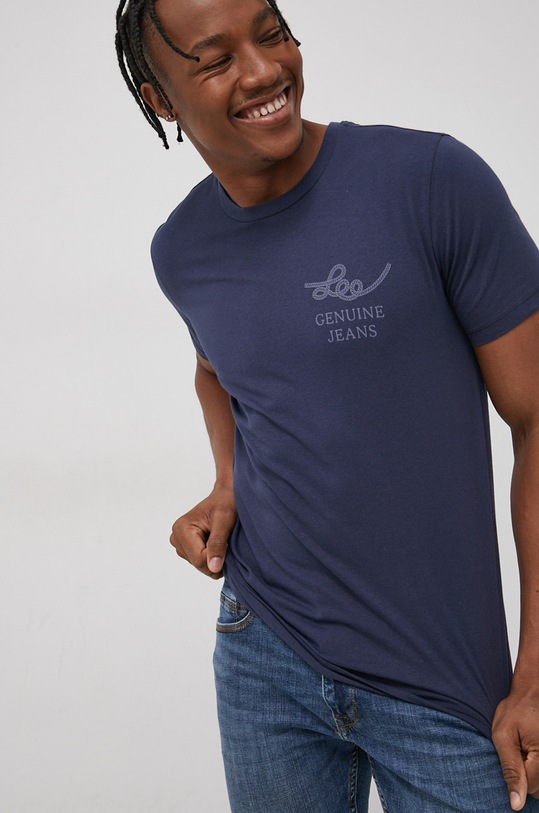 Lee Tricou din bumbac print bleumarin L60SFE35