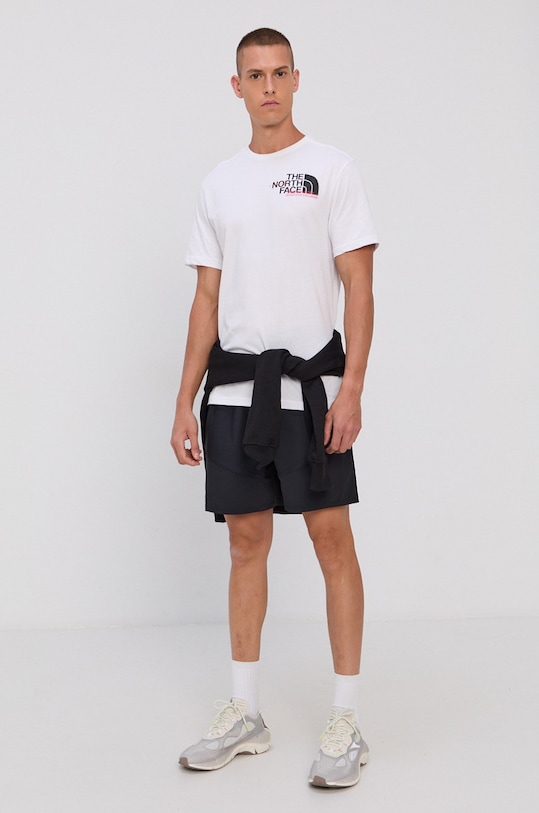 Bavlnené tričko The North Face NF0A5ICOFN41 biela AW21