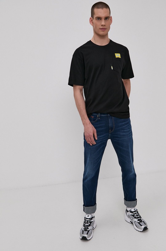 Vans T-shirt x Spongebob VN0A5KCXZAX1 czarny AW21