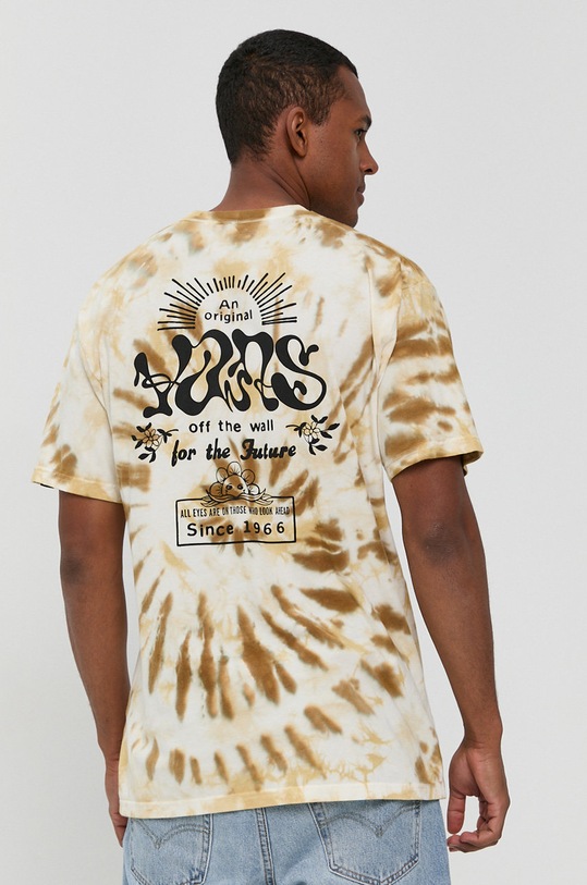 Odzież Vans T-shirt bawełniany VN0A5FQYZ821 zielony