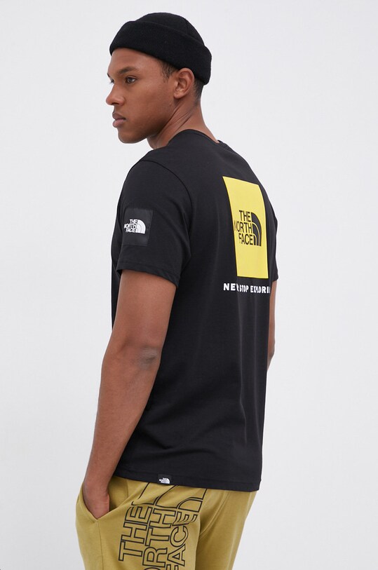 Bavlnené tričko The North Face potlač čierna NF0A55IBJK31
